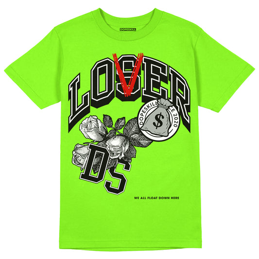 Neon Green Collection DopeSkill Neon Green T-shirt Loser Lover Graphic