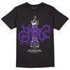 Jordan 13 Court Purple DopeSkill T-Shirt King Chess Graphic Streetwear - Black