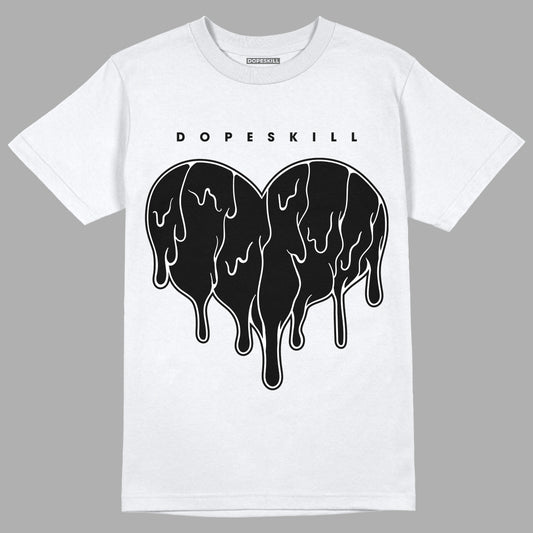 YZ 450 Utility Black DopeSkill T-Shirt Slime Drip Heart Graphic - White