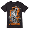 Orange Black White DopeSkill T-Shirt Juneteenth Graphic - Black 