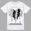 Black Metallic Chrome 6s DopeSkill T-Shirt Juneteenth Heart Graphic - White