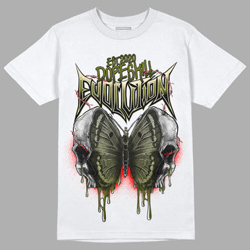 Travis Scott x Jordan 1 Low OG “Olive” DopeSkill T-Shirt DopeSkill Evolution Graphic Streetwear - White