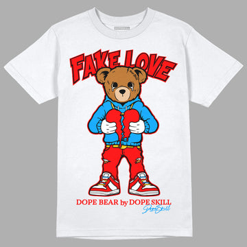 Fruity Pebbles Dunks DopeSkill T-Shirt Fake Love Graphic - White