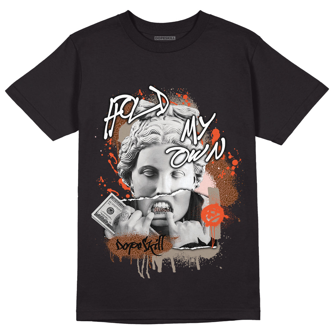 Jordan 3 “Desert Elephant” DopeSkill T-Shirt Hold My Own Graphic - Black