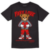 Gym Red 9s DopeSkill T-Shirt Fake Love Graphic - Black