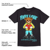 Aqua 5s DopeSkill T-Shirt Fake Love Graphic