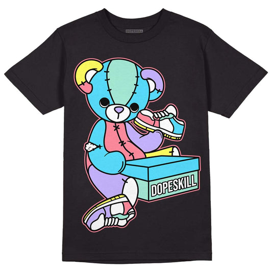 Candy Easter Dunk Low DopeSkill T-Shirt Sneakerhead BEAR Graphic - Black