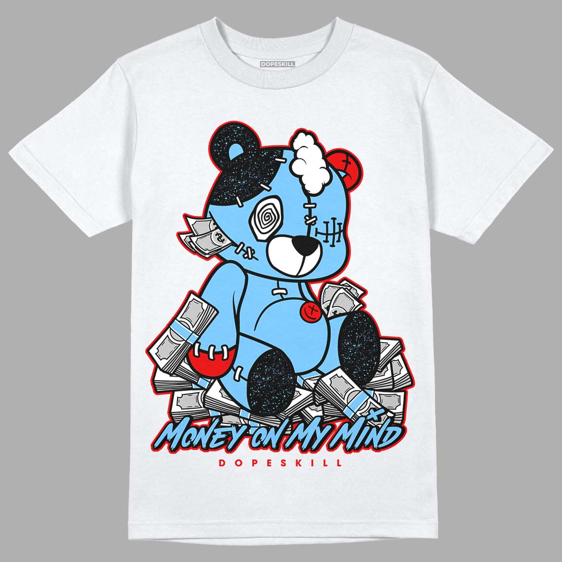 Travis Scott x Jordan 4 Retro 'Cactus Jack' DopeSkill T-Shirt MOMM Bear Graphic Streetwear - white 