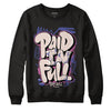 Jordan 7 SE Sapphire DopeSkill Sweatshirt New Paid In Full Graphic - Black 