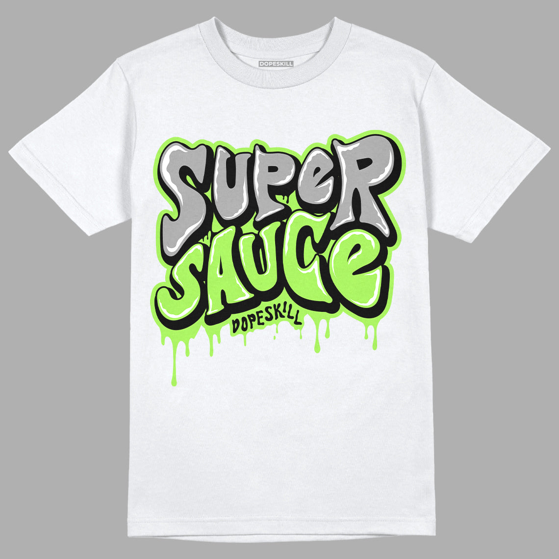 Green Bean 5s DopeSkill T-Shirt Super Sauce Graphic - White 