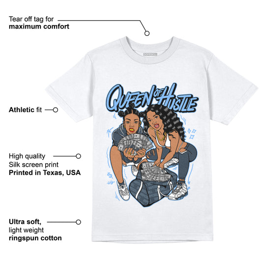 AJ 6 Midnight Navy DopeSkill White T-Shirt Queen Of Hustle Graphic