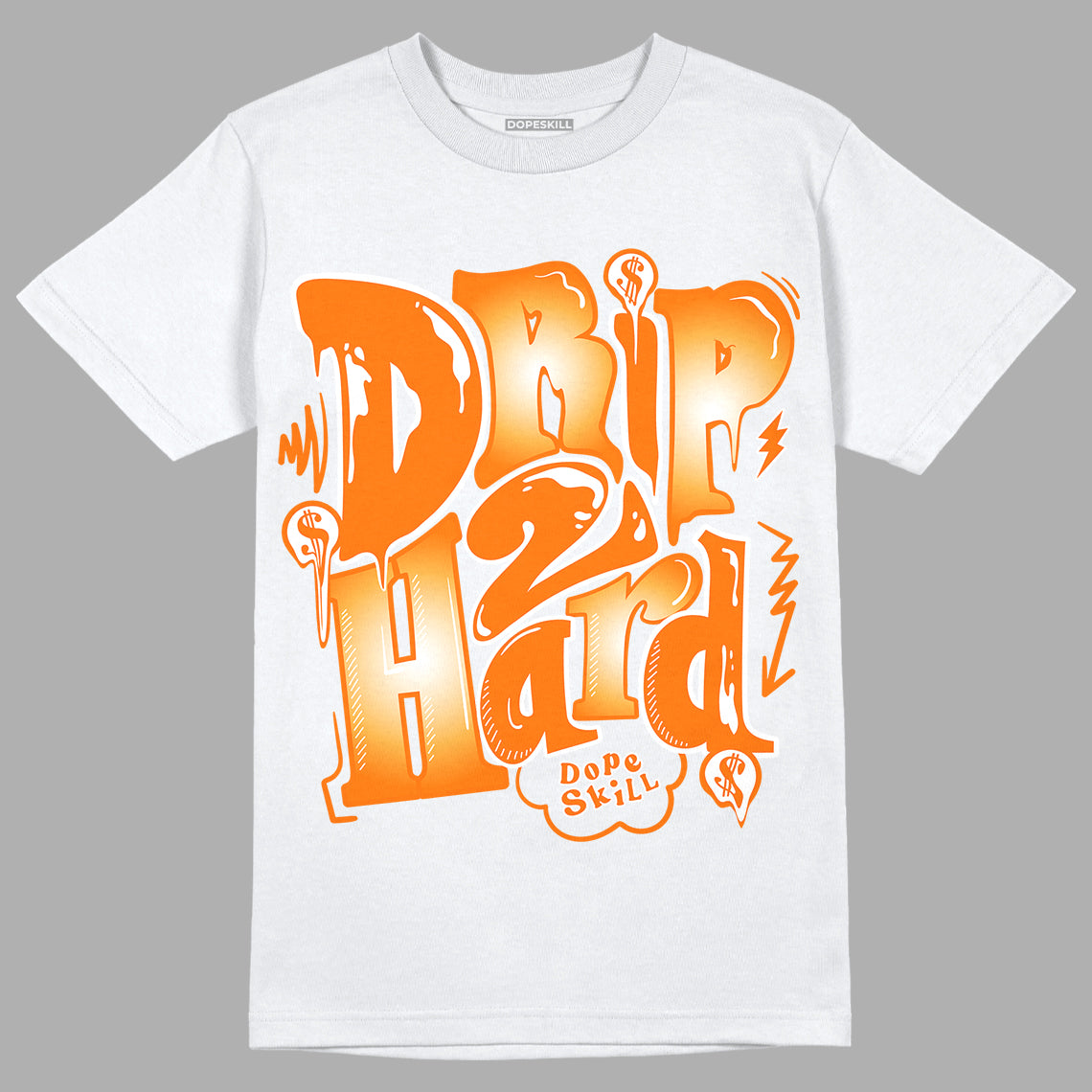 Wmns Dunk Low 'Magma Orange DopeSkill T-Shirt Drip Too Hard Graphic Streetwear - White