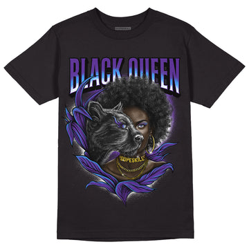 Court Purple 13s DopeSkill T-Shirt New Black Queen Graphic - Black