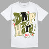 Travis Scott x Jordan 1 Low OG “Olive” DopeSkill T-Shirt Drip Too Hard Graphic Streetwear - White