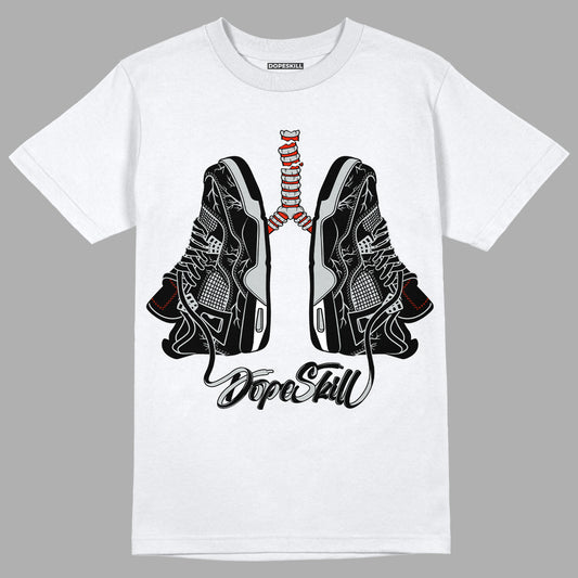 Black Canvas 4s DopeSkill T-Shirt Breathe Graphic - White