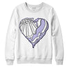 AJ 11 Low Pure Violet DopeSkill Sweatshirt Heart AJ 11 Graphic