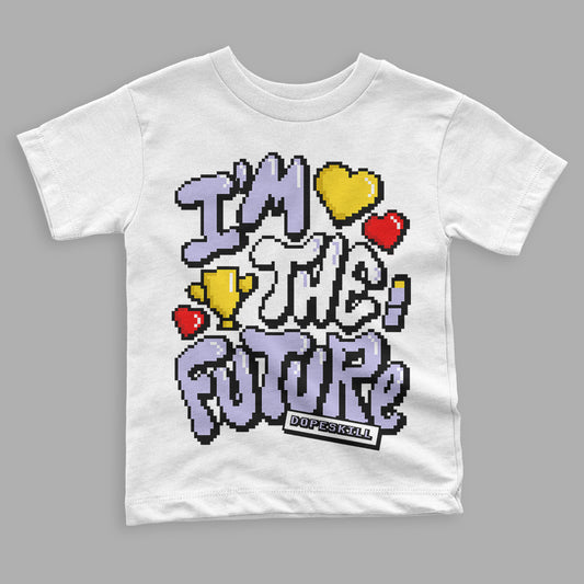 Pure Violet 11s Low DopeSkill Toddler Kids T-shirt I'm The Future Graphic