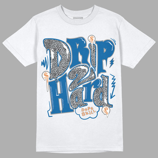 Jordan 3 Retro Wizards DopeSkill T-Shirt Drip Too Hard Graphic Streetwear - White