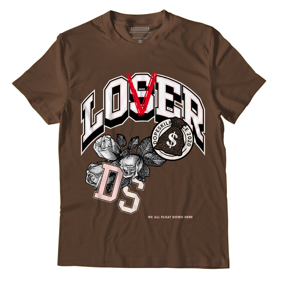 Jordan 3 Neapolitan DopeSkill Dark Mocha T-shirt Loser Lover Graphic