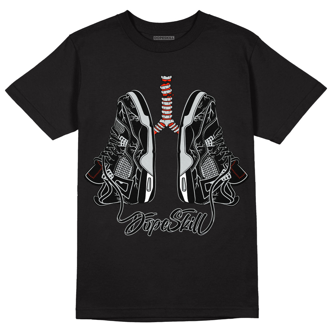 Black Canvas 4s DopeSkill T-Shirt Breathe Graphic – DOPESKILL