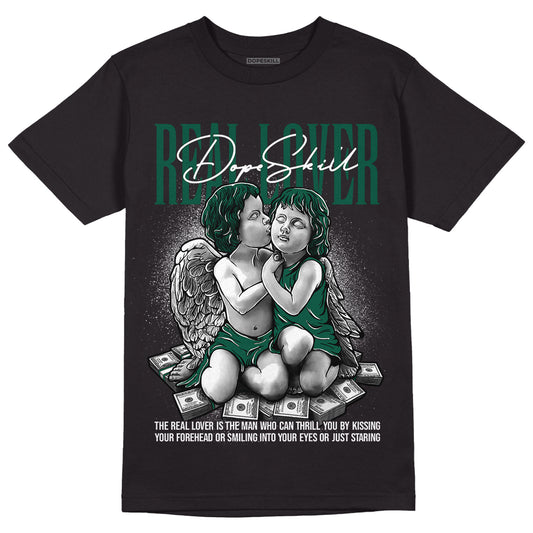 Lottery Pack Malachite Green Dunk Low DopeSkill T-Shirt Real Lover Graphic - Black