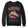 Midnight Navy 4s DopeSkill Sweatshirt Slow Burn Graphic - Black