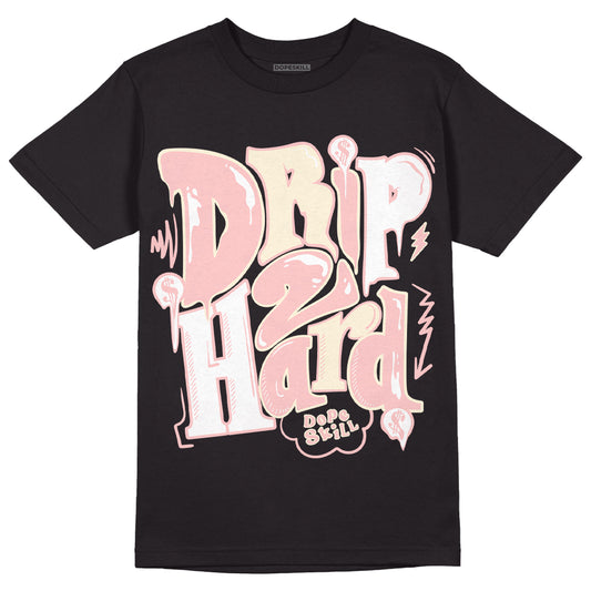 Jordan 1 High OG WMNS Washed Pink DopeSkill T-Shirt Drip Too Hard Graphic Streetwear - Black