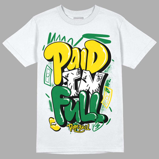 Dunk Low Reverse Brazil DopeSkill T-Shirt New Paid In Full Graphic - White
