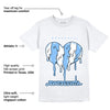 AJ 6 University Blue DopeSkill T-Shirt Juneteenth Heart Graphic