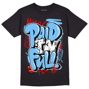 Travis Scott x Jordan 4 Retro 'Cactus Jack' DopeSkill T-Shirt New Paid In Full Graphic Streetwear - Black 