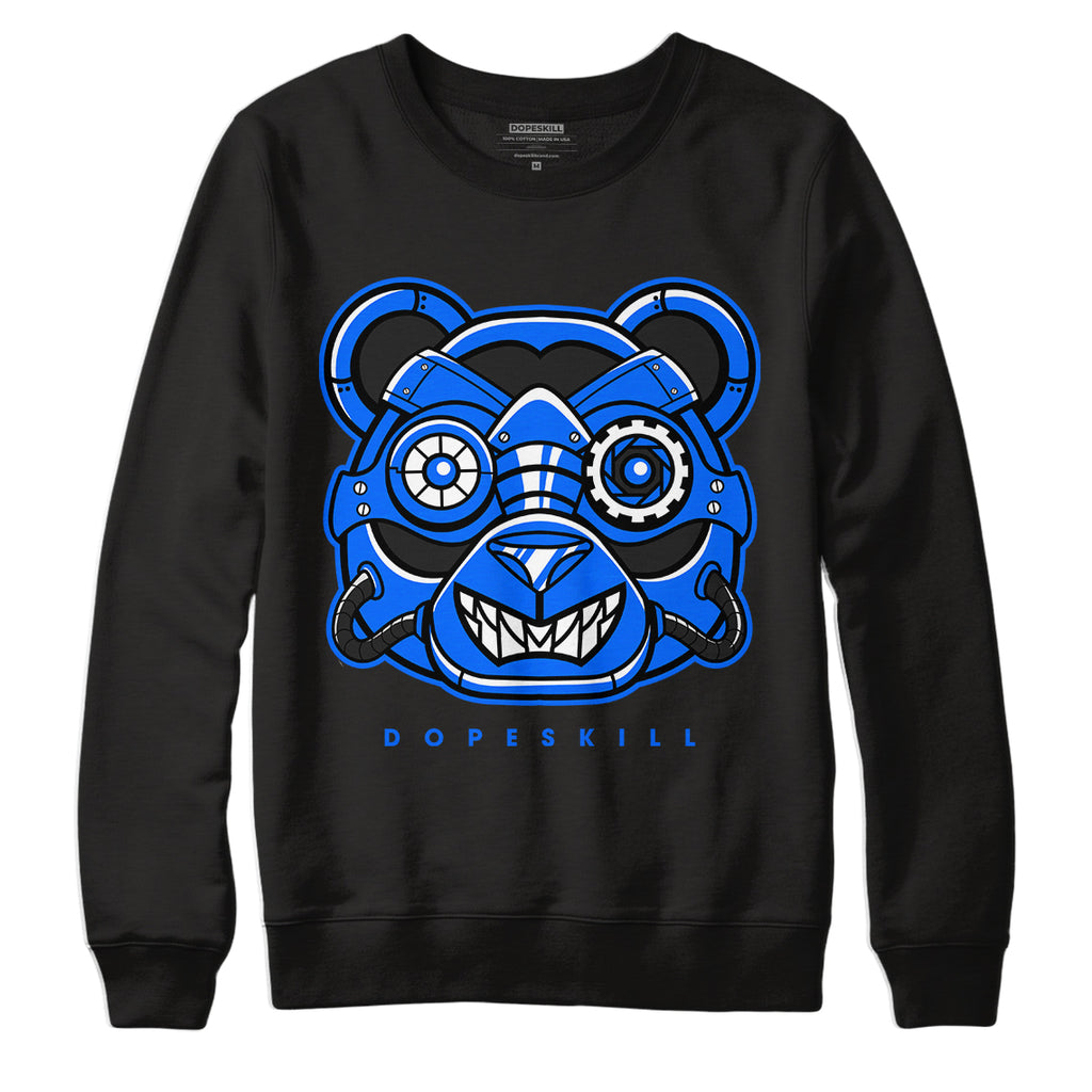 Yz 350 Boost V2 Dazzling Blue DopeSkill Sweatshirt Robo Bear Graphic - Black 