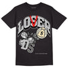 Jordan 4 Retro SE Craft Photon Dust DopeSkill T-Shirt Loser Lover Graphic Streetwear   - Black