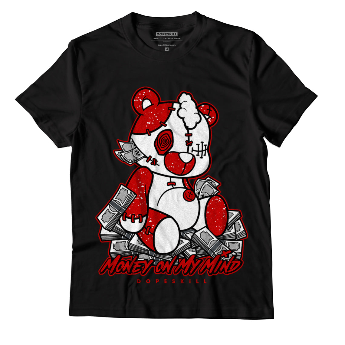 Jordan 6 “Red Oreo” DopeSkill T-Shirt MOMM Bear Graphic - White 