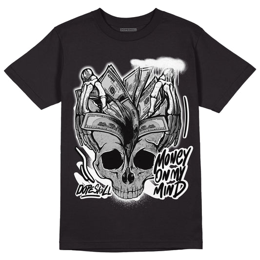 Dunk Low Panda White Black DopeSkill T-Shirt MOMM Skull Graphic - Black 