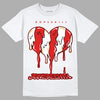 Dunk Low Gym Red DopeSkill T-Shirt Juneteenth Heart Graphic - White 