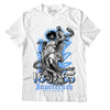 Jordan 6 UNC DopeSkill T-Shirt Juneteenth Graphic - White 