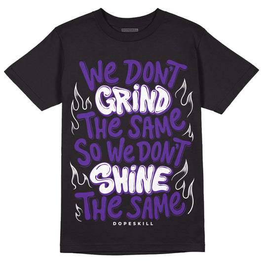 Court Purple 13s DopeSkill T-Shirt Grind Shine Graphic - Black