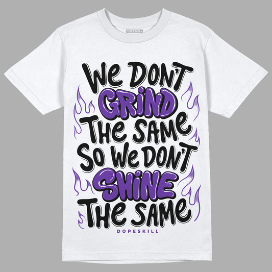 Court Purple 13s DopeSkill T-Shirt Grind Shine Graphic - White
