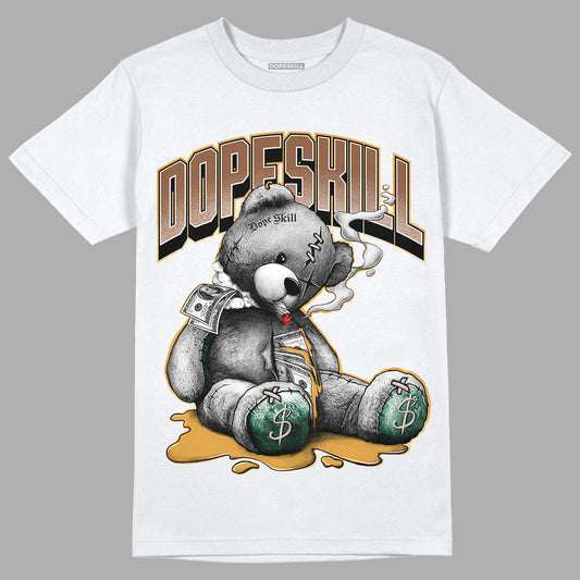 Safari Dunk Low DopeSkill T-Shirt Sick Bear Graphic - White 