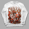 Desert Elephant 3s DopeSkill Long Sleeve T-Shirt Chillin Graphic - White 