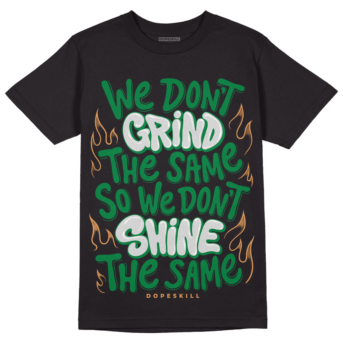 Nike SB x Jordan 4 “Pine Green” DopeSkill T-Shirt Grind Shine Graphic Streetwear - Black