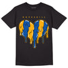 Dunk Blue Jay and University Gold DopeSkill T-Shirt Slime Drip Heart Graphic Streetwear - Black