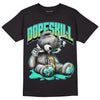 New Emerald 1s DopeSkill T-Shirt Sick Bear Graphic - Black