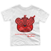 Chile Red 9s DopeSkill Toddler Kids T-shirt Sneaker Bear Head Graphic