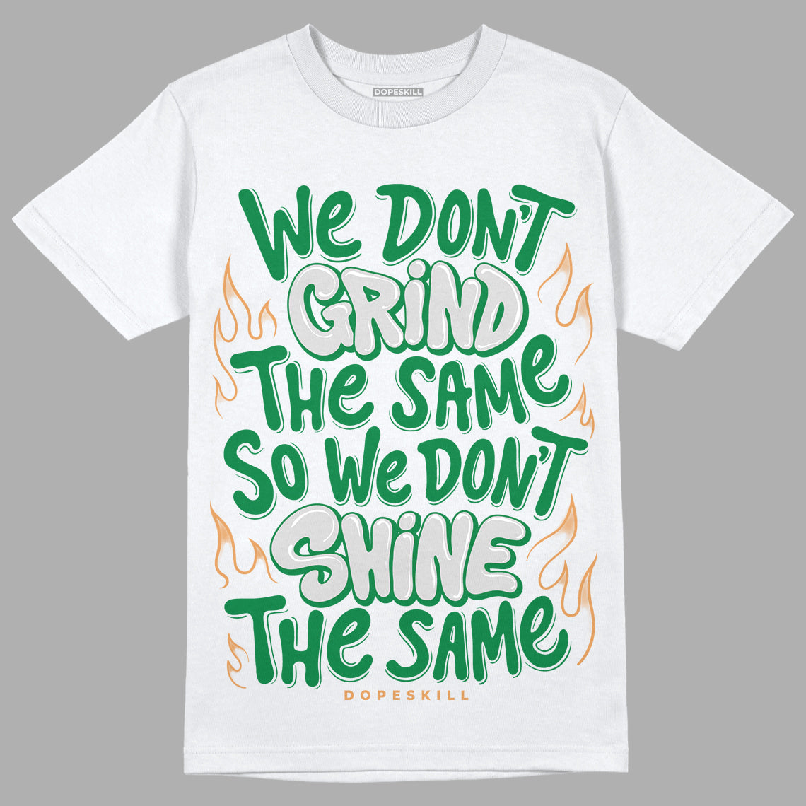 Nike SB x Jordan 4 “Pine Green” DopeSkill T-Shirt Grind Shine Graphic Streetwear - White