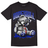 Racer Blue White Dunk Low DopeSkill T-Shirt Sick Bear Graphic - Black