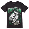 Jordan 2 Retro Lucky Green DopeSkill T-Shirt Money On My Mind Graphic Streetwear - Black 