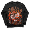 Desert Elephant 3s DopeSkill Long Sleeve T-Shirt Chillin Graphic - Black