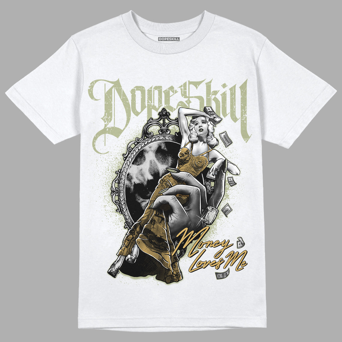 Jade Horizon 5s DopeSkill T-Shirt Money Loves Me Graphic - White 