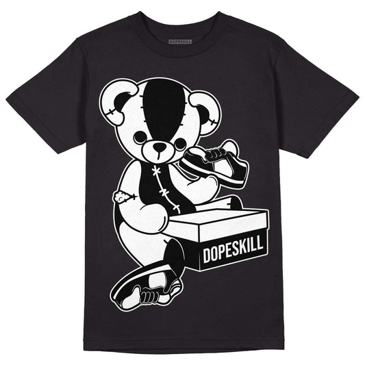 Dunk Low Panda White Black DopeSkill T-Shirt Sneakerhead BEAR Graphic - Black 